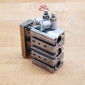 Mgpm12-10 Smc Compact Guide Pneumatic Cylinder 1.0mpa Max Press - Used