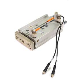 Mgpm20-100 Smc Pneumatic Guide Cylinder With 2 Ifm Mkn3000-bpkg/as Switches