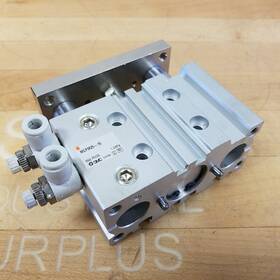 Mgpm25-15 Smc Pneumatic Compact Guide Cylinder 25mm Bore 15mm Stroke - Used