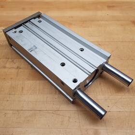 Mgpm63-250 Smc Compact Guided Cylinder 63mm Bore 250mm Stroke - Used