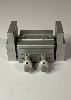 Mhl2-25d-x6962 Smc One 1 Double Acting Pneumatic Gripper Parallel Used