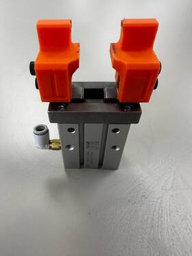 Mhz2-20s Smc Pneumatic Parallel Air Gripper Used Fully Functional