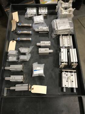 Ncdmb106-0250 Smc Cylinder Lot 25 Total
