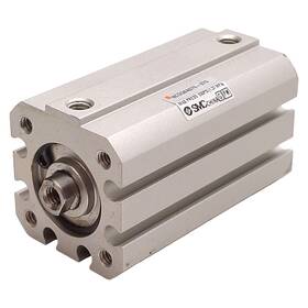 Ncdq8a075-075 Smc Compact Cylinder 3/4in Bore Stroke 200psi 10-32 Unf