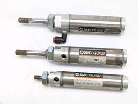 Ncmb125-0125ct Smc Lot Of 3 Cylinder 2x Cwca 1x Ncmb106-0300 Ctca 250psi
