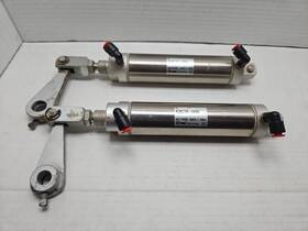 Ncmc150-0400c Smc Round Body Cylinder 1.5 Inch Bore 4 Stroke Stainless Set Of 2