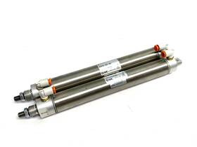 Ncme106-0625-xb9 Smc Round Body Pneumatic Cylinder Lot Of 2 Need New Seals