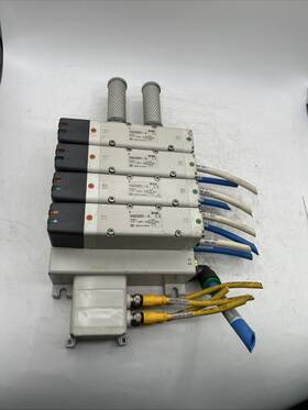 Vvq1000w-130a-1 Smc Vqc5201-5 Set Of 6 Double Solendoid Valve And See Pics