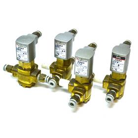 Vxa3124 Smc Lot Of 4 Direct Air Operated 3-port Valve For Water Oil Gas