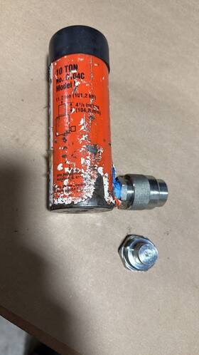 C104c Spx Power Team Hydraulic Cylinder 10 Ton 4 Inch Stroke Pro Rebuilt