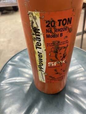 Rh206 Spx Power Team Hydraulic Hollow Cylinder 20 Tons Capacity 6 Inch Stroke