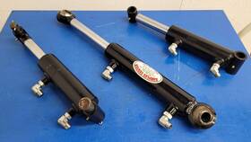 9-7259-8 Surplus Center Lot Of 3x Hydraulic Cylinders 2500psi Double Acting 1.25 Inch Rod Etc