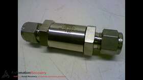 Ss-6c-kzvl-1 Swagelok Poppet Check Valve 25 Psi 1/8 Inch Tube Connection Ne #141352