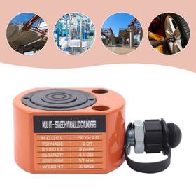 Fry-20 Tbvechi 20ton Mini Hydraulic Jack Multi-acting Low Profile Lifting Ram Compact Cylinder