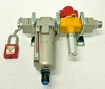 Smc VHS40-04-XG-X2127/AF40-04D-8-XG Hand Valve W/ Stand & Modular Filter 55C. Fixed Price $100.00.