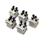 (lot Of 5) Smc Pneumatics CQ2B25-15D-XB9 Guided Air Cylinders 25MM Bore. Fixed Price $87.29.