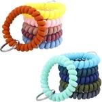 12 Pcs Plastic Spring Keychain Stretchable Wristband Wristlet Bra. Fixed Price $12.93.