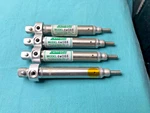4 Pcs Speedaire 6W088 Pneumatic Cylinders, Single Acting, Thread. Fixed Price $35.98.