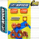 Apico Bling Pack Orange Blocks Capsules Covers For Ktm Exc 300 2010. Fixed Price $113.91.