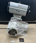 Flowserve Automax B100D Automation System Actuator W/ 4 Fluidflow 3FT Valve Ss. Fixed Price $2500.00.