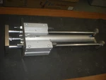 Smc MGGMF50TN-450 Guided Pneumatic Cylinder 17" Stroke Stops & Bumpers. Fixed Price $199.99.
