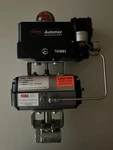 Automax BO85S10 Pneumatic Actuator With Positioner, I/p, And 1" Npt Ball Valve. Fixed Price $400.00.