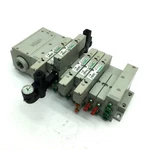 Bank Of Numatics Solenoid Valves W/ Manifold 24VDC 052BA4Z1ML61 52BB4Z2ML61. Fixed Price $180.00.