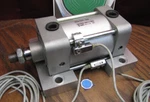 Smc NCDA1B325-0200 Pneumatic Cylinder 3.25" Bore 2" Stroke With D-A53 Sensors. Fixed Price $145.00.