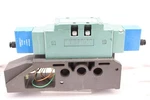 Numatics 124BB415M017 Solenoid Pilot Valve 4-WAY 5/2 24V Dc 1/4" Npt. Fixed Price $49.99.