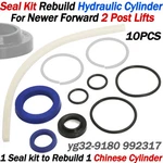 For Post Lift Hydraulic Cylinder Seal / Rebuild Kit 9-10K Lbs YG32-9180 992317. Fixed Price $29.99.