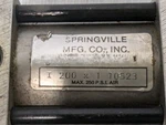 Springville Mfg Co I200X1 Aluminum Cylinder+returns. Fixed Price $29.99.