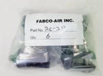 6 Count Fabco Air Pancake Rod Clevis & Pins RC-38. Fixed Price $26.80.