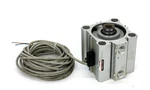 Smc CDQ2B50-25D-A73 Compact Cylinder, 50MM Bore, 25MM Stroke. Fixed Price $80.00.