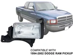 Fits Head Lamp 1994 - 2002 Dodge Ram Pickup Truck Passenger Right Side CH2519108. Fixed Price $46.49.