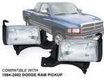 For Head Light 1994-2002 Dodge Ram 1500 2500 3500 Truck Pair CH2519108 CH2518108. Fixed Price $69.46.