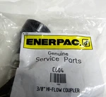 3/8" Hi Flow Hydraulic-genuine Enerpac Coupler Set-male-female With Dust Caps. Fixed Price $119.98.