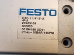 Festo Flat Air Cylinder Double Acting DZF-1-1/4-3-A-P-A Non-rotating. Fixed Price $30.00.