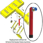 Replacement Chief Frame Machine Lift For Ez-liner Ii. Fixed Price $675.00.