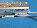 Smc MXS6-30A Compact Slide Table Pneumatic Cylinder W/ Auto Switch Leads. Fixed Price $34.00.
