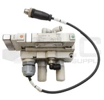 Smc VQC2401N-51 Pneumatic Solenoid Valve W/ Manifold Assembly. Fixed Price $85.00.
