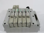 Numatics 239-1174 Solenoid Manifold Assembly C/w 5 Valves 24VDC Used. Fixed Price $70.56.