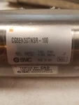 New Smc 4" Stainless Air Cylinder CG5EN50TNSR-100. Fixed Price $65.00.