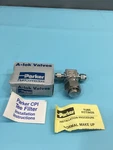 Parker 4A-F4T-50-SS A-lok Valves, Micron, 6000PSI, 118804. Fixed Price $130.00.