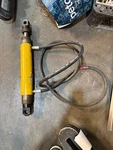 Enerpac Hydraulic Double Acting Cylinder W/ Hoses Unknown Model. Fixed Price $649.99.