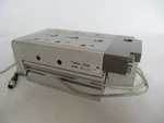 Smc Pneumatic Slide Cylinder W/ Sensors MXS25-50ASR. Fixed Price $199.99.