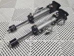 Smc CDNAWFN40-150-D 40MM Bore Lock Cylinder W/ Sensors Used LOT/2. Fixed Price $165.00.