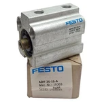 Festo ADV-25-15-A Pneumatic Cylinder 25MM Bore, 15MM Stroke, M5 G1/8IN, 10BAR. Fixed Price $85.00.