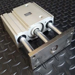 Smc MGQ63-AEF01-75 Compact Guided Cylinder Actuator Double Acting. Fixed Price $75.00.