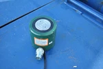 Simplex 50 Ton Low Height Single Acting Hydraulic Lifting Cylinder 2.38" Stroke. Fixed Price $500.00.