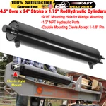 4.5" Bore 24" Hydraulic Cylinder Welded Double Acting For Log Splitter 3500 Psi. Fixed Price $398.99.